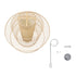 GloboStar® ARMONA 01780 Μοντέρνο Κρεμαστό Φωτιστικό Οροφής Μονόφωτο 1 x E27 Μπεζ Μπαμπού Πλέγμα D100 x H100cm - ledmania.gr