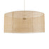 GloboStar® YOTTO 01823 Boho Κρεμαστό Φωτιστικό Οροφής Τρίφωτο 3 x E27 AC220-240V IP20 - Φ90 x Υ40cm - Μπεζ Μπαμπού Πλέγμα - 5 Χρόνια Εγγύηση - ledmania.gr