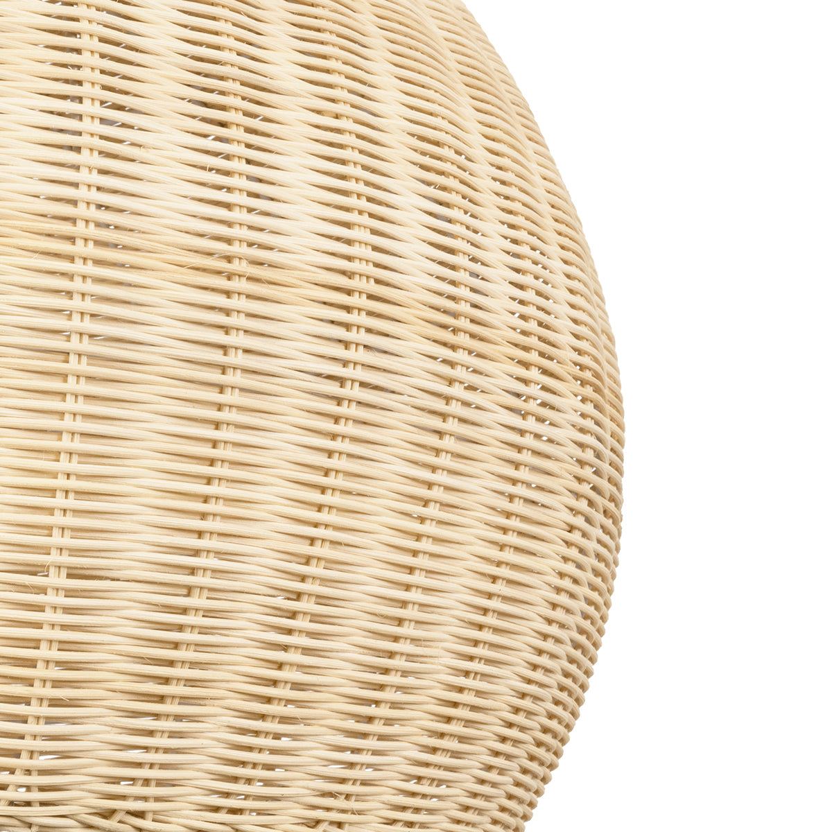 GloboStar® RAITO 01825 Boho Κρεμαστό Φωτιστικό Οροφής Μονόφωτο 1 x E27 AC220-240V IP20 - Φ60 x Υ40cm - Μπεζ Ξύλινο Μπαμπού Πλέγμα Καμπάνα - 5 Χρόνια Εγγύηση - ledmania.gr