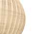 GloboStar® RAITO 01825 Boho Κρεμαστό Φωτιστικό Οροφής Μονόφωτο 1 x E27 AC220-240V IP20 - Φ60 x Υ40cm - Μπεζ Ξύλινο Μπαμπού Πλέγμα Καμπάνα - 5 Χρόνια Εγγύηση - ledmania.gr