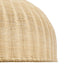 GloboStar® AFURU 01829 Boho Κρεμαστό Φωτιστικό Οροφής Μονόφωτο 1 x E27 AC220-240V IP20 - Φ100 x Υ60cm - Μπεζ Ξύλινο Μπαμπού Πλέγμα Καμπάνα - 5 Χρόνια Εγγύηση - ledmania.gr