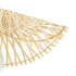 GloboStar® MELEMELE 01839 Boho Κρεμαστό Φωτιστικό Οροφής Μονόφωτο 1 x E27 AC220-240V IP20 - Φ35 x Υ4cm - Μπεζ Ξύλινο Μπαμπού Πλέγμα - 5 Χρόνια Εγγύηση - ledmania.gr