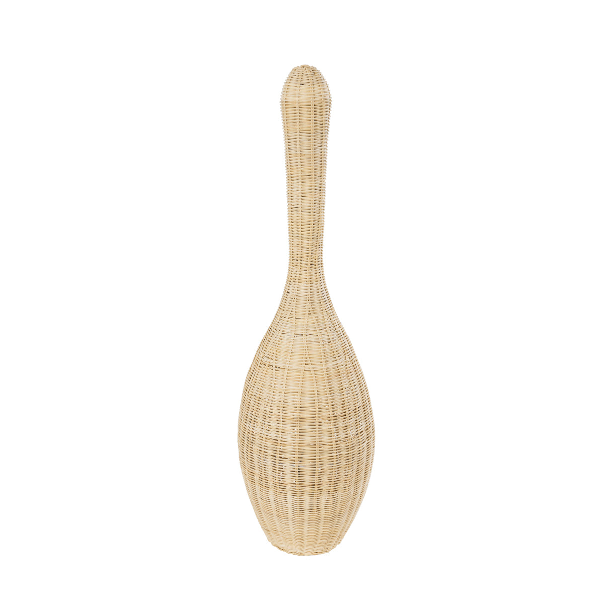 GloboStar® PARADIS 01843 Boho Επιδαπέδιο Φωτιστικό Μονόφωτο 1 x E27 AC220-240V IP20 - Φ30 x Υ100cm - Μπεζ Ξύλινο Ρατάν Πλέγμα - 5 Χρόνια Εγγύηση - ledmania.gr