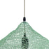 GloboStar® KENTUCKY 01864 Vintage Κρεμαστό Φωτιστικό Οροφής Μονόφωτο 1 x E27 AC220-240V IP20 - Φ40 x Υ30cm - Apple Green Μεταλλικό Πλέγμα - 5 Χρόνια Εγγύηση - ledmania.gr