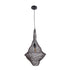 GloboStar® KENTUCKY 01872 Vintage Κρεμαστό Φωτιστικό Οροφής Μονόφωτο 1 x E27 AC220-240V IP20 - Φ35 x Υ60cm - Σκούρο Καφέ Μεταλλικό Πλέγμα - 5 Χρόνια Εγγύηση - ledmania.gr