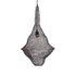 GloboStar® KENTUCKY 01872 Vintage Κρεμαστό Φωτιστικό Οροφής Μονόφωτο 1 x E27 AC220-240V IP20 - Φ35 x Υ60cm - Σκούρο Καφέ Μεταλλικό Πλέγμα - 5 Χρόνια Εγγύηση - ledmania.gr