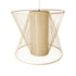GloboStar® CORAL 01926 Boho Κρεμαστό Φωτιστικό Οροφής Μονόφωτο 1 x E27 AC220-240V IP20 - Φ100 x Υ90cm - Μπεζ Ξύλινο Πλέγμα - 5 Years Warranty - ledmania.gr