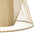 GloboStar® CORAL 01926 Boho Κρεμαστό Φωτιστικό Οροφής Μονόφωτο 1 x E27 AC220-240V IP20 - Φ100 x Υ90cm - Μπεζ Ξύλινο Πλέγμα - 5 Years Warranty - ledmania.gr