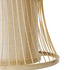 GloboStar® TIKI 01932 Boho Κρεμαστό Φωτιστικό Οροφής Μονόφωτο 1 x E27 AC220-240V IP20 - Φ30 x Υ40cm - Μπεζ Ξύλινο Πλέγμα - 5 Years Warranty - ledmania.gr