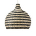GloboStar® JAMAICA 01955 Boho Κρεμαστό Φωτιστικό Οροφής Μονόφωτο 1 x E27 AC220-240V IP20 - Φ60 x Υ60cm - Μπεζ - Χακί Ξύλινο Πλέγμα Καμπάνα - 5 Χρόνια Εγγύηση - ledmania.gr