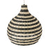 GloboStar® JAMAICA 01955 Boho Κρεμαστό Φωτιστικό Οροφής Μονόφωτο 1 x E27 AC220-240V IP20 - Φ60 x Υ60cm - Μπεζ - Χακί Ξύλινο Πλέγμα Καμπάνα - 5 Χρόνια Εγγύηση - ledmania.gr