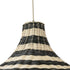GloboStar® JAMAICA 01955 Boho Κρεμαστό Φωτιστικό Οροφής Μονόφωτο 1 x E27 AC220-240V IP20 - Φ60 x Υ60cm - Μπεζ - Χακί Ξύλινο Πλέγμα Καμπάνα - 5 Χρόνια Εγγύηση - ledmania.gr