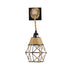 GloboStar® BELLARIVA 01961 Boho Φωτιστικό Τοίχου - Απλίκα Μονόφωτο 1 x E27 AC 220-240V IP20 - Μ10 x Π30 x Υ43cm - Μαύρο Μεταλλικό με Ξύλο και Μπεζ Σχοινί Πλεγμα - 5 Χρόνια Εγγύηση - ledmania.gr