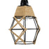 GloboStar® BELLARIVA 01961 Boho Φωτιστικό Τοίχου - Απλίκα Μονόφωτο 1 x E27 AC 220-240V IP20 - Μ10 x Π30 x Υ43cm - Μαύρο Μεταλλικό με Ξύλο και Μπεζ Σχοινί Πλεγμα - 5 Χρόνια Εγγύηση - ledmania.gr