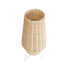GloboStar® BOLSON 02012 Boho Επιδαπέδιο Φωτιστικό Μονόφωτο 1 x E27 AC220-240V IP20 - Φ30 x Υ70cm - Μπεζ Ξύλινο Μπαμπού Πλέγμα - 5 Χρόνια Εγγύηση - ledmania.gr