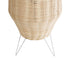 GloboStar® BOLSON 02012 Boho Επιδαπέδιο Φωτιστικό Μονόφωτο 1 x E27 AC220-240V IP20 - Φ30 x Υ70cm - Μπεζ Ξύλινο Μπαμπού Πλέγμα - 5 Χρόνια Εγγύηση - ledmania.gr