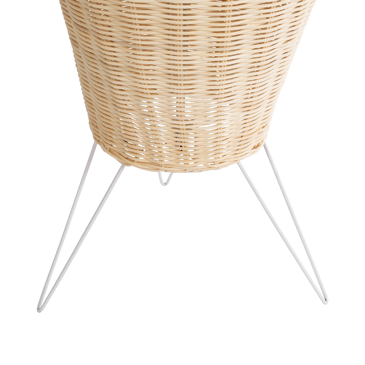 GloboStar® BOLSON 02013 Boho Επιδαπέδιο Φωτιστικό Μονόφωτο 1 x E27 AC220-240V IP20 - Φ30 x Υ120cm - Μπεζ Ξύλινο Μπαμπού Πλέγμα - 5 Χρόνια Εγγύηση - ledmania.gr