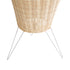 GloboStar® BOLSON 02013 Boho Επιδαπέδιο Φωτιστικό Μονόφωτο 1 x E27 AC220-240V IP20 - Φ30 x Υ120cm - Μπεζ Ξύλινο Μπαμπού Πλέγμα - 5 Χρόνια Εγγύηση - ledmania.gr