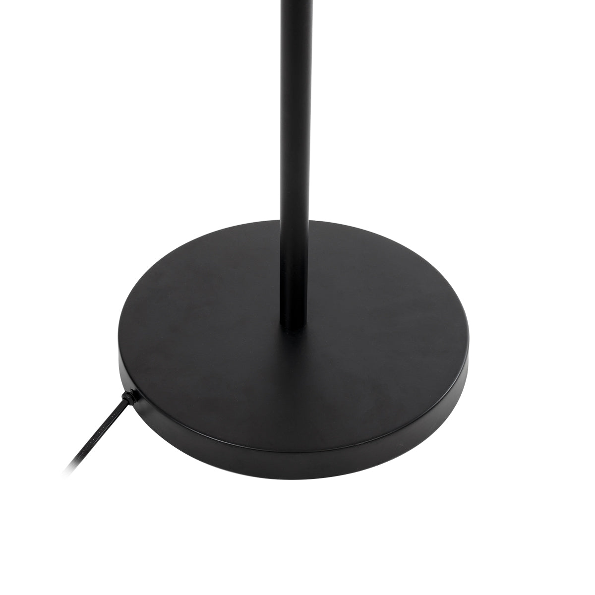 GloboStar® MINDELO 02034 Μοντέρνο Επιδαπέδιο Φωτιστικό Μονόφωτο 2 x E27 AC220-240V IP20 - Μ40 x Π24 x Υ175cm - Μαύρο Μεταλλικό Σώμα με Μπεζ Ξύλινη Βάση - 5 Χρόνια Εγγύηση - ledmania.gr