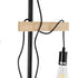 GloboStar® MINDELO 02034 Μοντέρνο Επιδαπέδιο Φωτιστικό Μονόφωτο 2 x E27 AC220-240V IP20 - Μ40 x Π24 x Υ175cm - Μαύρο Μεταλλικό Σώμα με Μπεζ Ξύλινη Βάση - 5 Χρόνια Εγγύηση - ledmania.gr