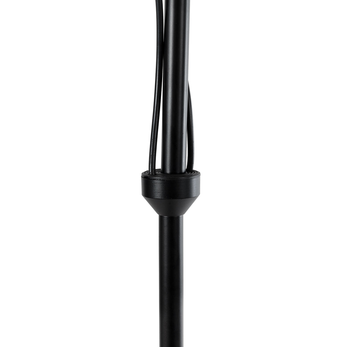 GloboStar® MINDELO 02034 Μοντέρνο Επιδαπέδιο Φωτιστικό Μονόφωτο 2 x E27 AC220-240V IP20 - Μ40 x Π24 x Υ175cm - Μαύρο Μεταλλικό Σώμα με Μπεζ Ξύλινη Βάση - 5 Χρόνια Εγγύηση - ledmania.gr