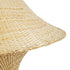 GloboStar® JUNIPER 02047 Boho Κρεμαστό Φωτιστικό Οροφής Μονόφωτο 1 x E27 AC220-240V IP20 - Φ100 x Υ90cm - Μπεζ Ξύλινο Μπαμπού Πλέγμα Καμπάνα - 5 Χρόνια Εγγύηση - ledmania.gr