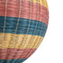 GloboStar® CABALLEROS 02063 Boho Κρεμαστό Φωτιστικό Οροφής Μονόφωτο 1 x E27 AC220-240V IP20 - Φ70 x Υ70cm - Μπλε με Κίτρινο και Κόκκινο Μπαμπού Πλέγμα Μπάλα - 5 Χρόνια Εγγύηση - ledmania.gr
