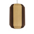 GloboStar® PROVEGLIA 02076 Boho Φωτιστικό Οροφής Μονόφωτο 1 x E27 AC220-240V IP20 - Φ50 x Υ80cm - Μπεζ με Καφέ Λεπτό Νήμα Βαμβακερό Πλέγμα Καμπάνα - 5 Χρόνια Εγγύηση - ledmania.gr