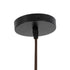 GloboStar® SALERNO 02079 Boho Φωτιστικό Οροφής Μονόφωτο 1 x E27 AC220-240V IP20 - Φ50 x Υ90cm - Μπεζ με Λευκό και Γαλάζια με Μαύρη Λεπτομέρεια Λεπτό Νήμα Βαμβακερό Πλέγμα Καμπάνα - 5 Χρόνια Εγγύηση - ledmania.gr