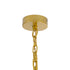 GloboStar® MISSOULA 02090 Boho Κρεμαστό Φωτιστικό Οροφής Μονόφωτο 1 x E27 AC220-240V IP20 - Φ60 x Υ40cm - Ροζ Λεπτό Νήμα Βαμβακερό και Χρυσό Μεταλλικό Πλέγμα - 5 Χρόνια Εγγύηση - ledmania.gr