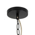 GloboStar® STARVALLEY 02093 Boho Κρεμαστό Φωτιστικό Οροφής Τρίφωτο 3 x E27 AC220-240V IP20 - Φ80 x Υ80cm - Μπεζ Λεπτό Σχοινί Τριχιά Καμπάνα - 5 Χρόνια Εγγύηση - ledmania.gr