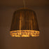 GloboStar® STARVALLEY 02093 Boho Κρεμαστό Φωτιστικό Οροφής Τρίφωτο 3 x E27 AC220-240V IP20 - Φ80 x Υ80cm - Μπεζ Λεπτό Σχοινί Τριχιά Καμπάνα - 5 Χρόνια Εγγύηση - ledmania.gr