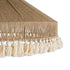 GloboStar® MAZU 02099 Boho Κρεμαστό Φωτιστικό Οροφής Τριφωτο 3 x E27 AC220-240V IP20 - Φ80 x Υ35cm - Μπεζ με Λευκό Λεπτό Νήμα Πλέγμα Βαμβακερό Καπέλο - 5 Χρόνια Εγγύηση - ledmania.gr