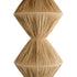 GloboStar® LUANA 02108 Boho Επιδαπέδιο Φωτιστικό Μονόφωτο 1 x E27 AC220-240V IP20 - Φ60 x Υ150cm - Μπεζ Ξύλινο Ρατάν Καπέλο - 5 Χρόνια Εγγύηση - ledmania.gr