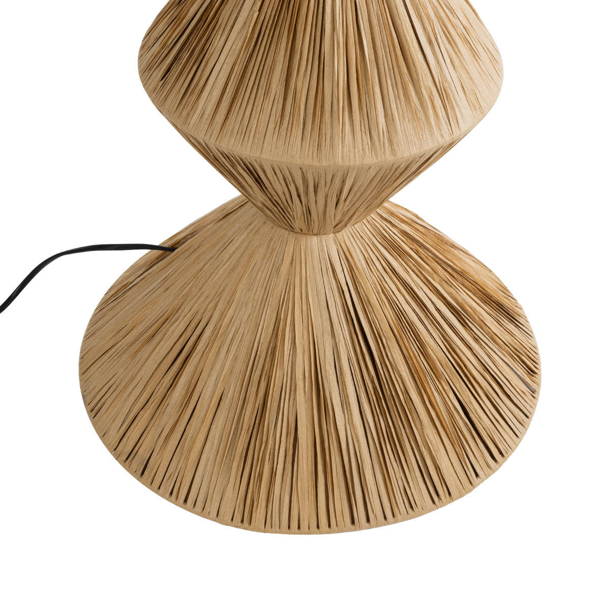 GloboStar® LUANA 02108 Boho Επιδαπέδιο Φωτιστικό Μονόφωτο 1 x E27 AC220-240V IP20 - Φ60 x Υ150cm - Μπεζ Ξύλινο Ρατάν Καπέλο - 5 Χρόνια Εγγύηση - ledmania.gr