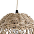 GloboStar® ECUADOR 02121 Boho Κρεμαστό Φωτιστικό Οροφής Μονόφωτο 1 x E27 AC220-240V IP20 - Φ20 x Υ25cm - Μπεζ Seagrass - Φύκι Πλέγμα Καμπάνα - 5 Χρόνια Εγγύηση - ledmania.gr