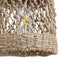 GloboStar® ECUADOR 02121 Boho Κρεμαστό Φωτιστικό Οροφής Μονόφωτο 1 x E27 AC220-240V IP20 - Φ20 x Υ25cm - Μπεζ Seagrass - Φύκι Πλέγμα Καμπάνα - 5 Χρόνια Εγγύηση - ledmania.gr