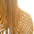 GloboStar® MIHIRO 02150 Boho Επιδαπέδιο Φωτιστικό Μονόφωτο 1 x E27 AC220-240V IP20 - Μ48 x Π48 x Υ120cm - Καφέ Ξύλινο με Μαύρη Μεταλλική Βάση Πλέγμα - 5 Χρόνια Εγγύηση - ledmania.gr
