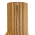 GloboStar® MIHIRO 02150 Boho Επιδαπέδιο Φωτιστικό Μονόφωτο 1 x E27 AC220-240V IP20 - Μ48 x Π48 x Υ120cm - Καφέ Ξύλινο με Μαύρη Μεταλλική Βάση Πλέγμα - 5 Χρόνια Εγγύηση - ledmania.gr