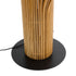 GloboStar® MIHIRO 02150 Boho Επιδαπέδιο Φωτιστικό Μονόφωτο 1 x E27 AC220-240V IP20 - Μ48 x Π48 x Υ120cm - Καφέ Ξύλινο με Μαύρη Μεταλλική Βάση Πλέγμα - 5 Χρόνια Εγγύηση - ledmania.gr