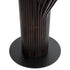 GloboStar® MIHIRO 02151 Boho Επιδαπέδιο Φωτιστικό Μονόφωτο 1 x E27 AC220-240V IP20 - Μ48 x Π48 x Υ120cm - Καφέ Σκούρο Ξύλινο με Μαύρη Μεταλλική Βάση Πλέγμα - 5 Χρόνια Εγγύηση - ledmania.gr