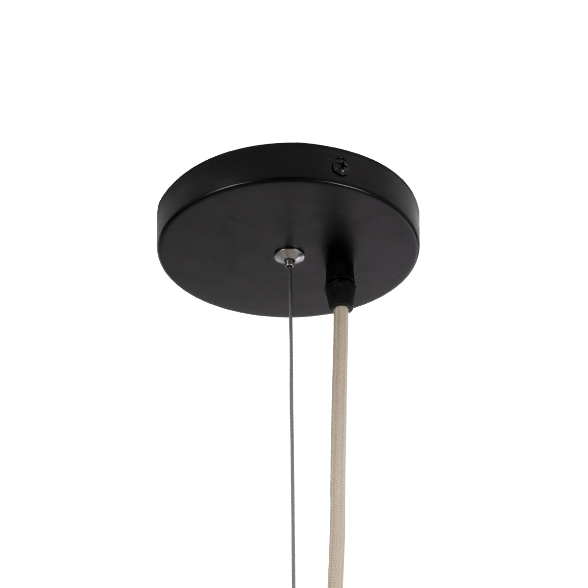 GloboStar® GUADELOUPE 02155 Boho Κρεμαστό Φωτιστικό Οροφής Μονόφωτο 1 x E27 AC220-240V IP20 - Φ70 x Υ45cm - Καφέ Φυσική Ράφια Νήμα Πλέγμα Καμπάνα - 5 Χρόνια Εγγύηση - ledmania.gr
