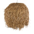 GloboStar® GUADELOUPE 02159 Boho Κρεμαστό Φωτιστικό Μονόφωτο 1 x E27 AC220-240V IP20 - Φ120 x Υ100cm - Καφέ Σκούρο Φυσική Ράφια Νήμα Πλέγμα Καμπάνα - 5 Χρόνια Εγγύηση - ledmania.gr