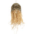 GloboStar® SAINTLUCIA 02160 Boho Κρεμαστό Φωτιστικό Οροφής Μονόφωτο 1 x E27 AC220-240V IP20 - Φ30 x Υ90cm - Χακί Σχοινί με Μπεζ Φυσική Ράφια Νήμα Πλεγμα Καμπάνα - 5 Χρόνια Εγγύηση - ledmania.gr