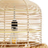 GloboStar® BASSETERRE 02162 Boho Κρεμαστό Φωτιστικό Οροφής Μονόφωτο 1 x E27 AC220-240V IP20 - Φ35 x Υ60cm - Μπεζ Ξύλινο Μπαμπού με Μπεζ Φυσική Ράφια Νήμα Πλεγμα Καμπάνα - 5 Χρόνια Εγγύηση - ledmania.gr