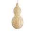GloboStar® KINGSTOWN 02168 Boho Φωτιστικό Οροφής Μονόφωτο 1 x E27 AC220-240V IP20 - Φ30 x Υ60cm - Μπεζ Ξύλινο Μπαμπού Πλέγμα - 5 Χρόνια Εγγύηση - ledmania.gr