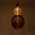 GloboStar® KINGSTOWN 02169 Boho Φωτιστικό Οροφής Μονόφωτο 1 x E27 AC220-240V IP20 - Φ30 x Υ60cm - Καφέ Ξύλινο Μπαμπού Πλέγμα - 5 Χρόνια Εγγύηση - ledmania.gr