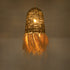 GloboStar® KALENA 02170 Boho Κρεμαστό Φωτιστικό Οροφής Μονόφωτο 1 x E27 AC220-240V IP20 - Φ30 x Υ70cm - Μπεζ Ξύλινο Μπαμπού Πλέγμα Καμπάνα - 5 Χρόνια Εγγύηση - ledmania.gr