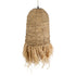GloboStar® KALENA 02170 Boho Κρεμαστό Φωτιστικό Οροφής Μονόφωτο 1 x E27 AC220-240V IP20 - Φ30 x Υ70cm - Μπεζ Ξύλινο Μπαμπού Πλέγμα Καμπάνα - 5 Χρόνια Εγγύηση - ledmania.gr