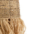 GloboStar® KALENA 02170 Boho Κρεμαστό Φωτιστικό Οροφής Μονόφωτο 1 x E27 AC220-240V IP20 - Φ30 x Υ70cm - Μπεζ Ξύλινο Μπαμπού Πλέγμα Καμπάνα - 5 Χρόνια Εγγύηση - ledmania.gr